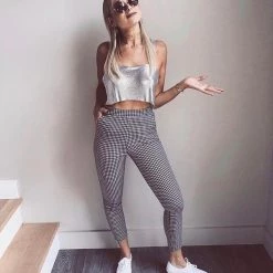 THE LUMi SHOP City Light Crystal Halter Top (Multi Colors) Tops