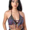 THE LUMi SHOP Hand Stitched Sequin Bra Top- Lucky Charms