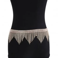 THE LUMi SHOP Crystal Rhinestone Jewelry Chain Belt