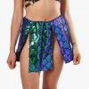 THE LUMI SHOP Aquamarine Green Sequin Skirt Sequin Skirts