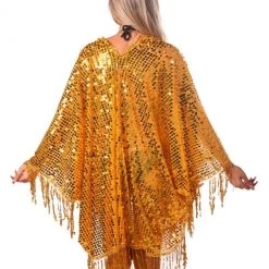 THE LUMI SHOP Sequin Tassel Kimono- Amber Gold SPRING 2022