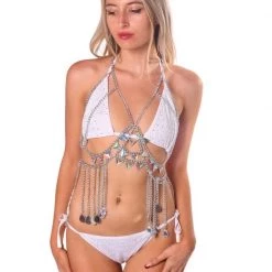 THE LUMI SHOP SPRING 2022 Silver Iridescent Chain Top