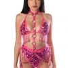 THE LUMI SHOP Rose Pink Cross Body Harness HARNESSES & CHAINS
