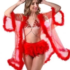 THE LUMI SHOP Signature Fuzzy Kimonos Fuzzy Kimono- Cherry Dreams