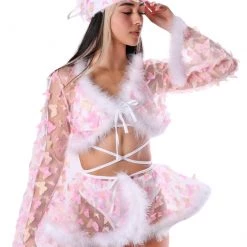 THE LUMI SHOP SPRING 2022 Pink Fuzzy 3D Butterfly Set
