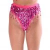 THE LUMI SHOP Hand Stitched Sequin Bottoms- Rose Pink