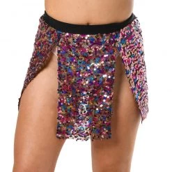 THE LUMi SHOP Sequin Skirts Sugar Plum Open Front Sequin Skirt