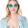 THE LUMI SHOP Ice Blue Drip Sunglasses