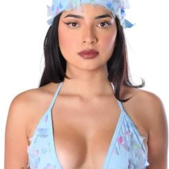 THE LUMI SHOP Blue Butterfly 3D Head Scarf SUMMER 2022