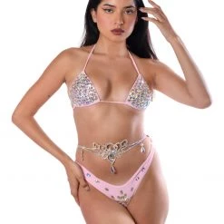 THE LUMI SHOP Hand Stitched Top- Pink Disco