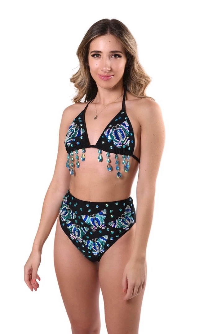 THE LUMi SHOP Hand Stitched Sequin Set- Royal Blue Butterfly 6 THE LUMi SHOP Hand Stitched Sequin Set- Royal Blue Butterfly