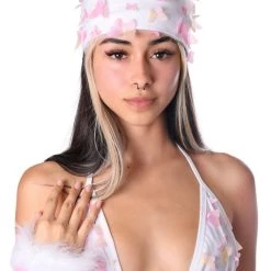 THE LUMI SHOP Pink Butterfly 3D Head Scarf