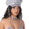 THE LUMI SHOP Festival Hats Iridescent Gem Rhinestone Festival Hat 1 THE LUMI SHOP Festival Hats Iridescent Gem Rhinestone Festival Hat