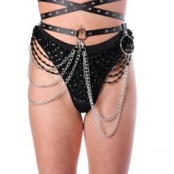 THE LUMI SHOP HARNESSES & CHAINS Ninja Black Harness Belt
