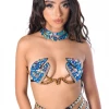THE LUMI SHOP Blue Sapphire Carnival Bra Top SUMMER 2022