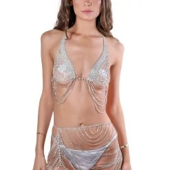 THE LUMI SHOP Sequin Sets Rhinestone Glam Set