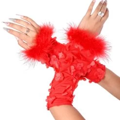 THE LUMI SHOP Cherry Blossom 3D Fuzzy Sleeves