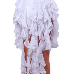 THE LUMI SHOP SPRING 2022 Pearl White Long Wrap Skirt