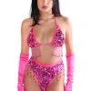THE LUMI SHOP SUMMER 2022 Hand Stitched Sequin Set- Rose Pink