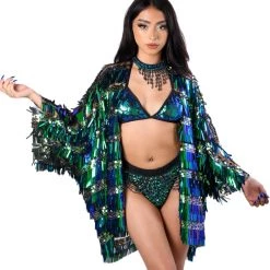 THE LUMI SHOP FULL OUTFITS FULL OUTFIT-Chameleon(Top+Bottom+Necklace+Kimono)