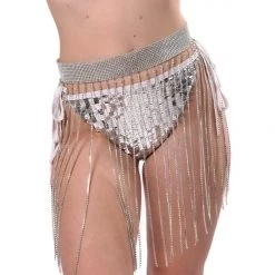 THE LUMI SHOP FULL OUTFIT - Silver Disco (Top+Bottom+Skirt+Glove) FULL OUTFITS