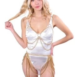 THE LUMI SHOP Sequin Sets Sun Gold Hoop Chain Set