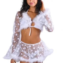 THE LUMI SHOP White Blossom Fuzzy 3D Floral Set FUZZY 3D SETS 9 THE LUMI SHOP White Blossom Fuzzy 3D Floral Set FUZZY 3D SETS