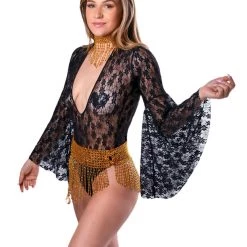 THE LUMI SHOP Bell Sleeve Bodysuit- Black Lace SPRING 2022 15 THE LUMI SHOP Bell Sleeve Bodysuit- Black Lace SPRING 2022