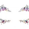 THE LUMi SHOP Violet Spell Rhinestone Crystal Face Jewels