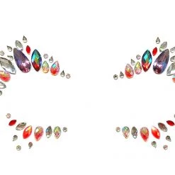 THE LUMi SHOP Strawberry Rhinestone Crystal Face Jewels