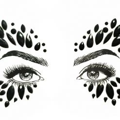 THE LUMi SHOP Midnight Queen Rhinestone Crystal Face Jewels