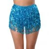 THE LUMI SHOP Holographic Sequin Skirt- Pixie Blue