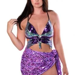 THE LUMI SHOP SUMMER 2022 Purple Sequin Wrap 7 THE LUMI SHOP SUMMER 2022 Purple Sequin Wrap