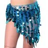 THE LUMi SHOP Aqua Sequin Wrap Skirt SPRING 2022