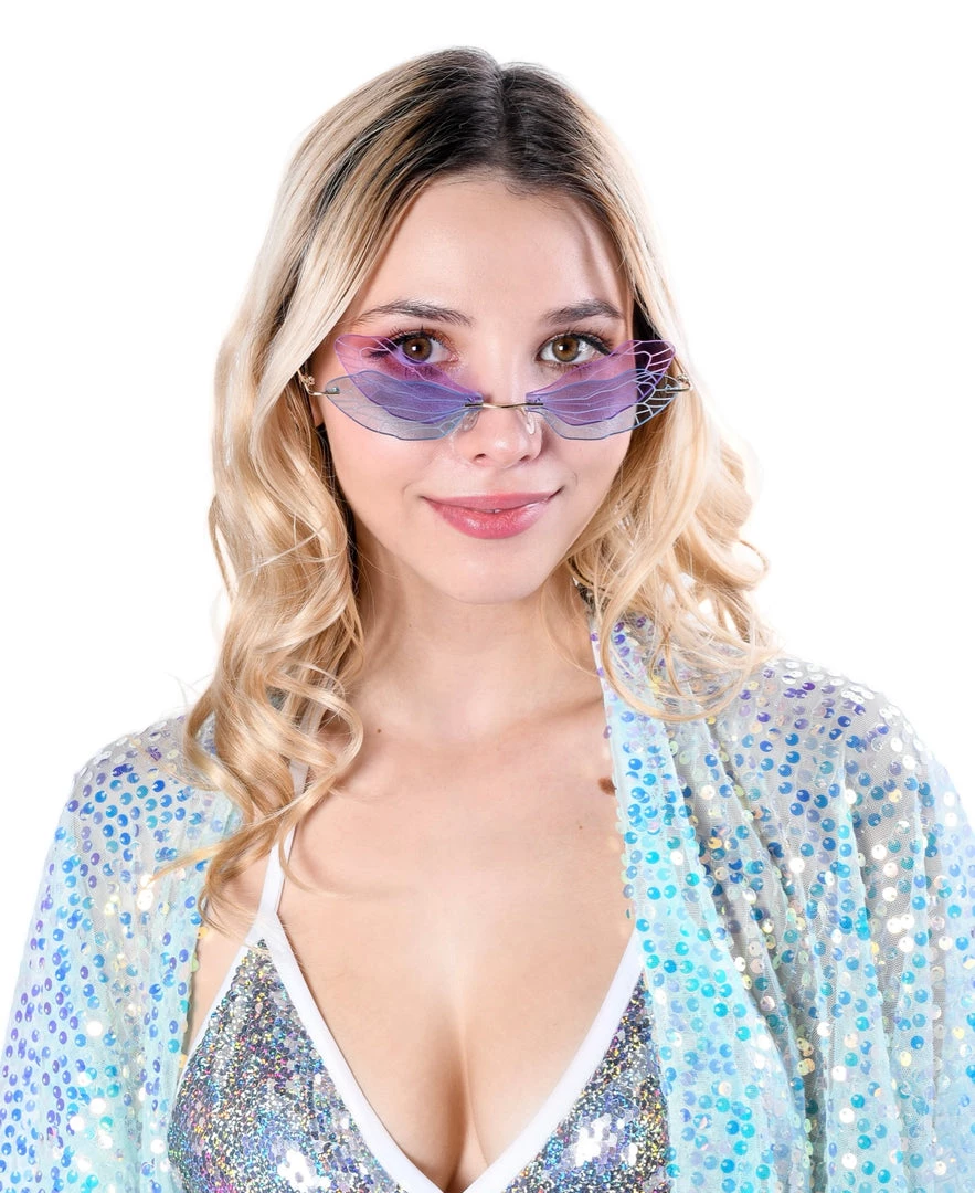 THE LUMI SHOP Pink/Purple Butterly Sunglasses 4 THE LUMI SHOP Pink/Purple Butterly Sunglasses