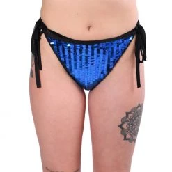 THE LUMI SHOP Sequin Shorts Royal Blue Sequin Bottoms