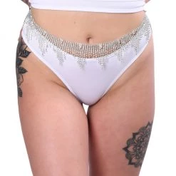 THE LUMI SHOP Rhinestone Collection Silver Crystal Rhinestone Belt 7 THE LUMI SHOP Rhinestone Collection Silver Crystal Rhinestone Belt