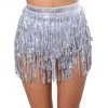 THE LUMi SHOP Sequin Skirts Holographic Sequin Skirt-Silver