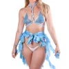 THE LUMI SHOP FULL OUTFIT- Baby Blue Princess( Skirt+Top+Harness) SUMMER 2022