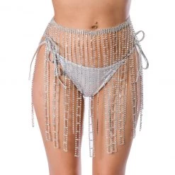 THE LUMI SHOP Rhinestone Chain Skirt SUMMER 2022