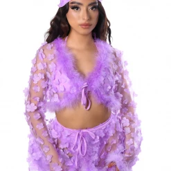 THE LUMI SHOP Lilac Blossom Fuzzy 3D Set