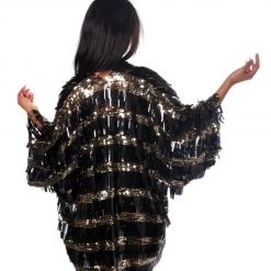 THE LUMI SHOP Disco Sequin Kimono- Black 8 THE LUMI SHOP Disco Sequin Kimono- Black