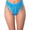 THE LUMi SHOP HAND-STITCHED Hand Stitched Sequin Cheeky Bottoms-Pixie Blue