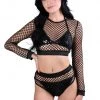 THE LUMI SHOP Fishnet Crop Set Sequin Sets