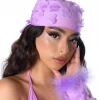 THE LUMI SHOP Lilac Blossom 3D Head Scarf