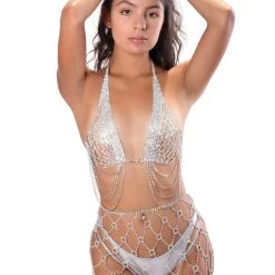 THE LUMI SHOP Rhinestone Hoop Skirt SUMMER 2022