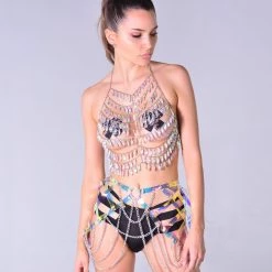 THE LUMi SHOP HARNESSES & CHAINS Iridescent Elf Chain Harness Belt