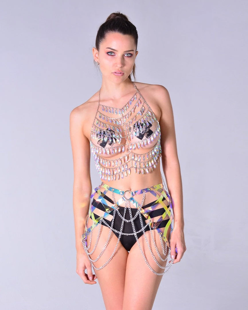 THE LUMi SHOP Tops Crystal Fairy Rhinestone Chain Top 7 THE LUMi SHOP Tops Crystal Fairy Rhinestone Chain Top