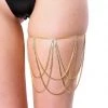 THE LUMI SHOP Gold Rhinestone Leg Wrap