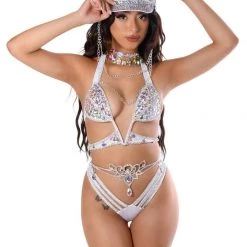 THE LUMI SHOP FULL OUTFIT- Iridescent Dreams(Top+Bottoms+Belt+Necklace+Hat) SUMMER 2022